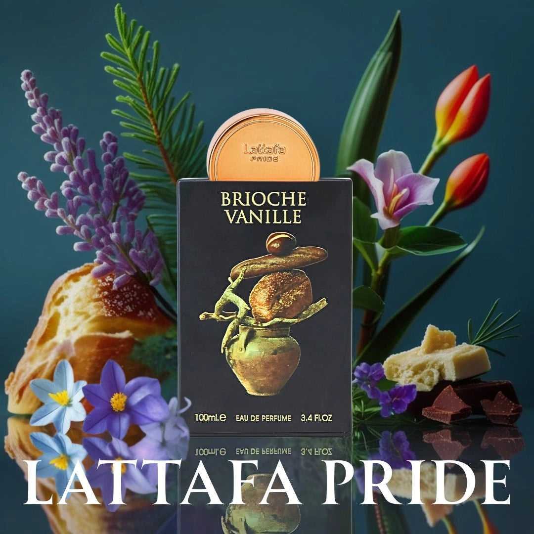 Lattafa Pride Brioche Vanille for Unisex Eau de Parfum Spray, 3.4 Ounce / 100 ml